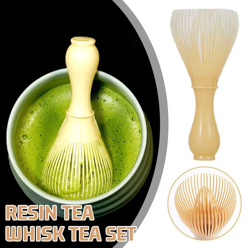 Japanese Resin Matcha Whisk Green Tea Powder Brush Grinder Matcha Tea Chasen Mixer Stirrer Reusable Tea Whisk Teaware Tea Tools