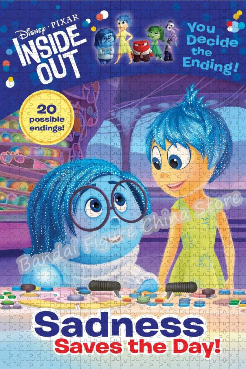 Inside Out2 Stress Relief Toys Diy Assembling Jigsaw Puzzle 300/500/1000 Pieces Disney Pixar Movie Print Puzzle Kids Game Gifts