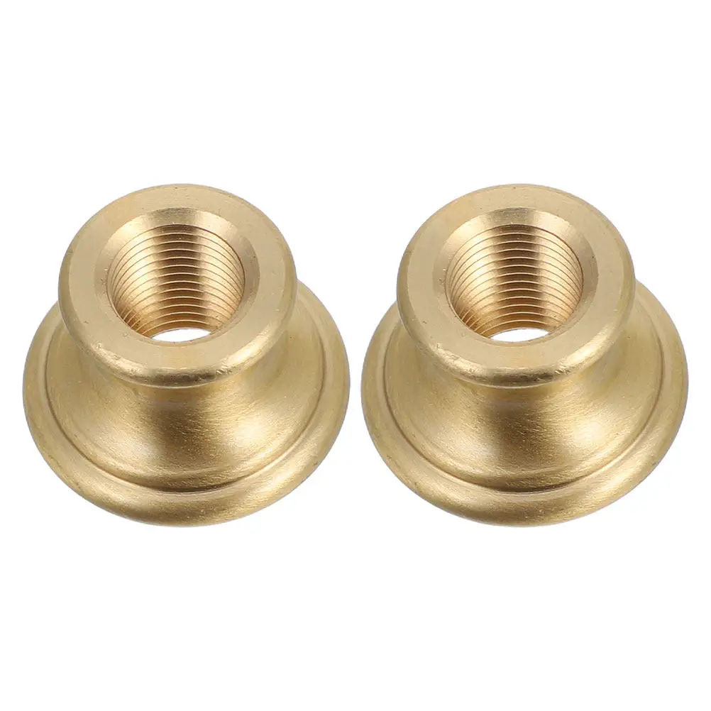 2Pcs Brass Lamp Pipe Connector T-Shaped Internal Thread Solid Brass Spindle for Lamp Rod Extension DIY Repair Heavy Duty