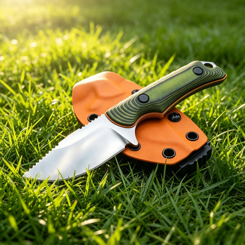 Knife Hunting Fixed Blade - 15017 Vissersmes met rechte, vaste kling,
