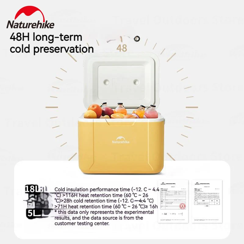 Naturehike Camping Freezer Picnic PU Cooler Box Large Capacity Portable Outdoor Refrigerator Car Ice Insulation Refrigerator Box