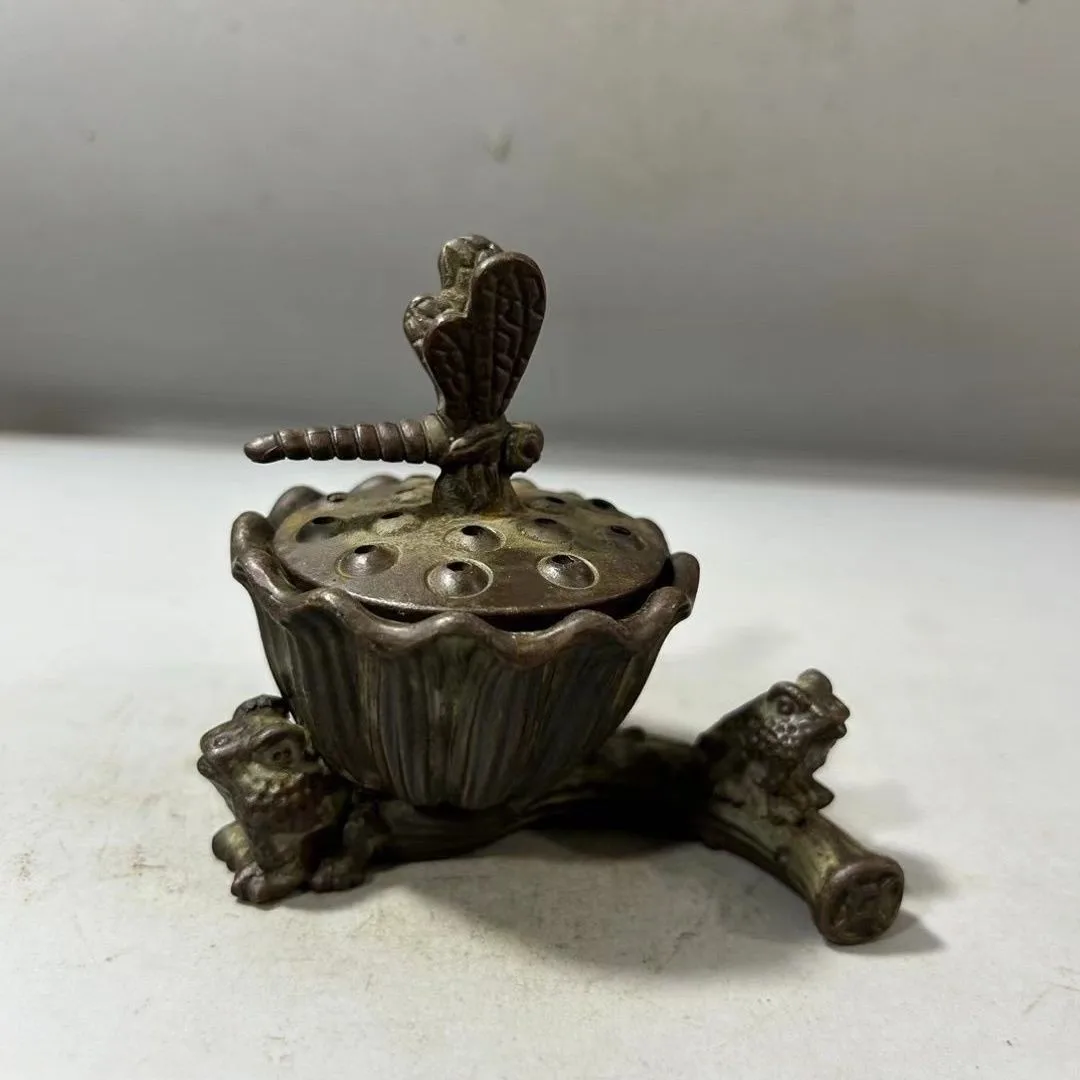 

Lotus Incense Burner Aromatherapy Holder Vintage Style Home Decor Tea Room