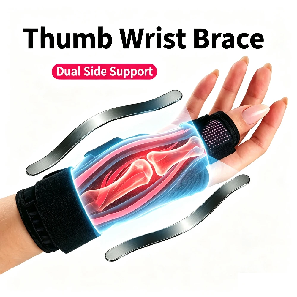 1/2PCS Thumb Brace for Sports Training,Wrist Support for Weightlifting,Day Night Thumbs Support,Hand Brace Fits Left & Right Gym
