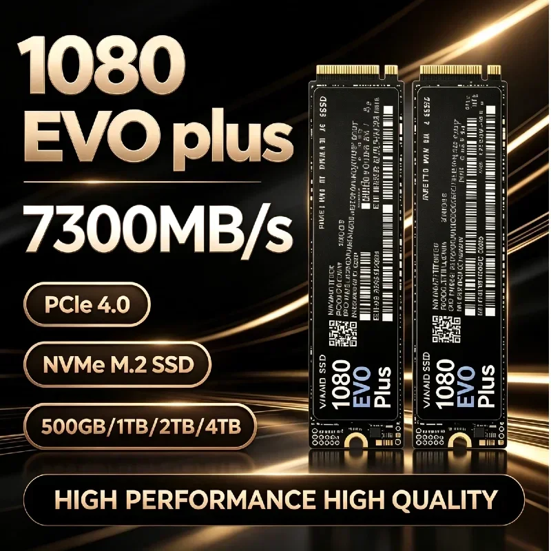 High Speed Original NEW 1080 EVO Plus M.2 NVMe PCIe 4.0 Internal SSD Up to 7300MB/s Solid State Drive for Desktop and Laptop PC