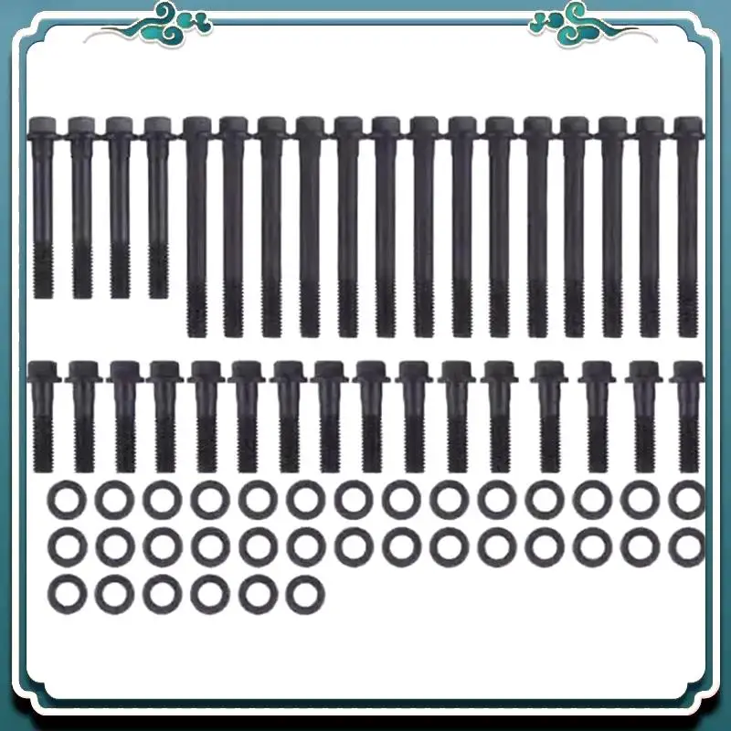 

Комплект болтов с головкой A54K для маленького блока SBC Chevy 350 383 400 1957-1998 гг., болты с шестигранной головкой, головки 134-3601