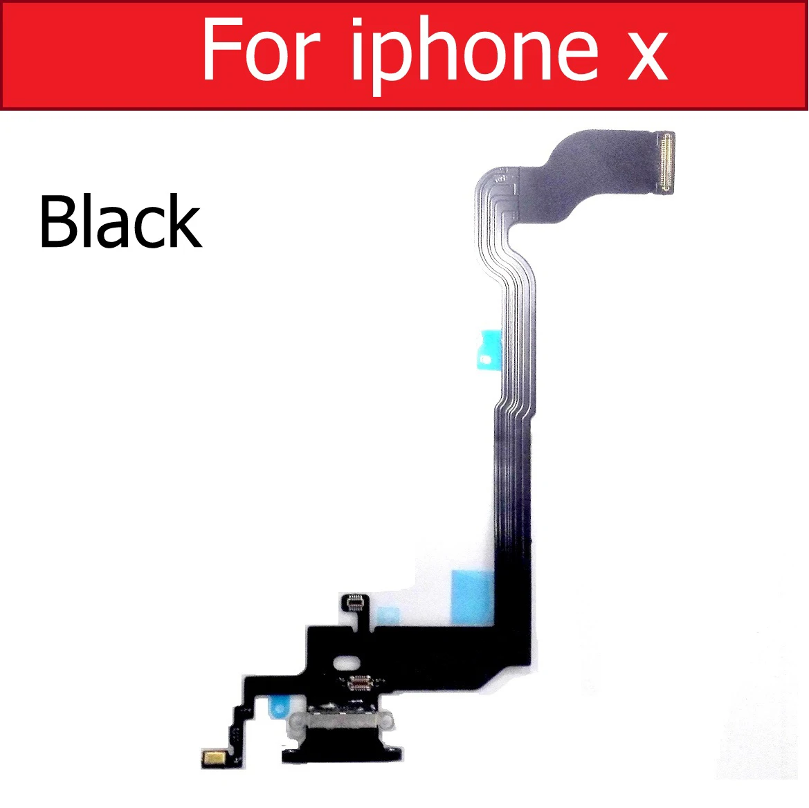 USB Charger Port Dock Flex Cable For iPhone Xs Max X XR Chargring Dock Connector With Mic Flex Ribbon Cable Replacement Parts