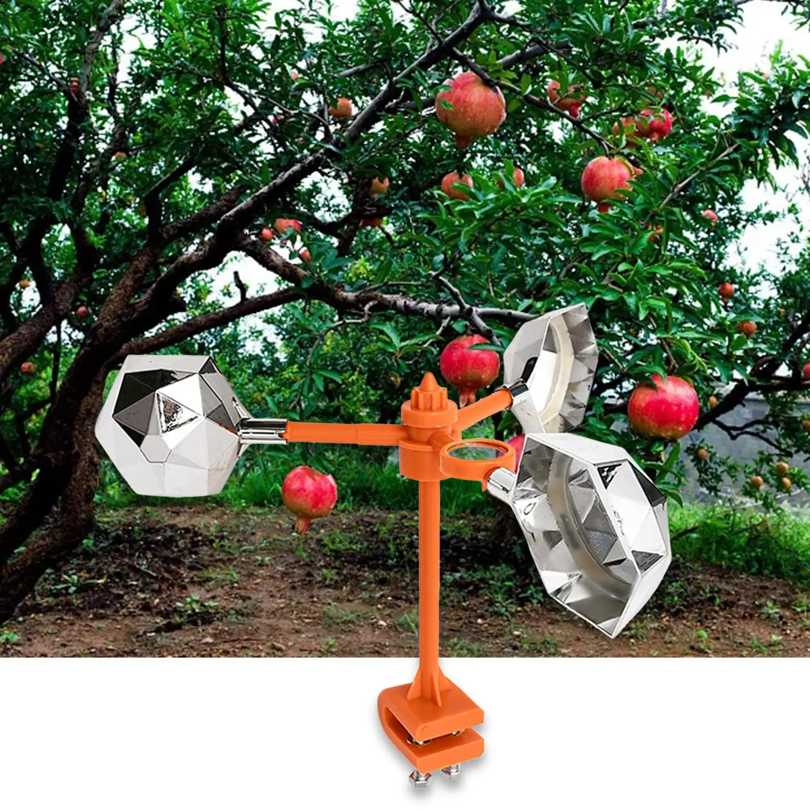 Bird Reflective Scarer 360 Degree Rotary Drive Away Bird Garden Protection Bird Scare Wind for Fields Lawn Home Orchards