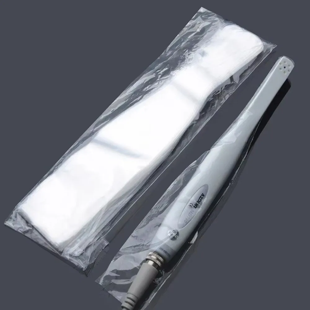 100PCS Plastic Dental Endoscope Covers Anti-Pollution Disposable Disposable Intraoral Camera Cover Protective Barrier Dustproof