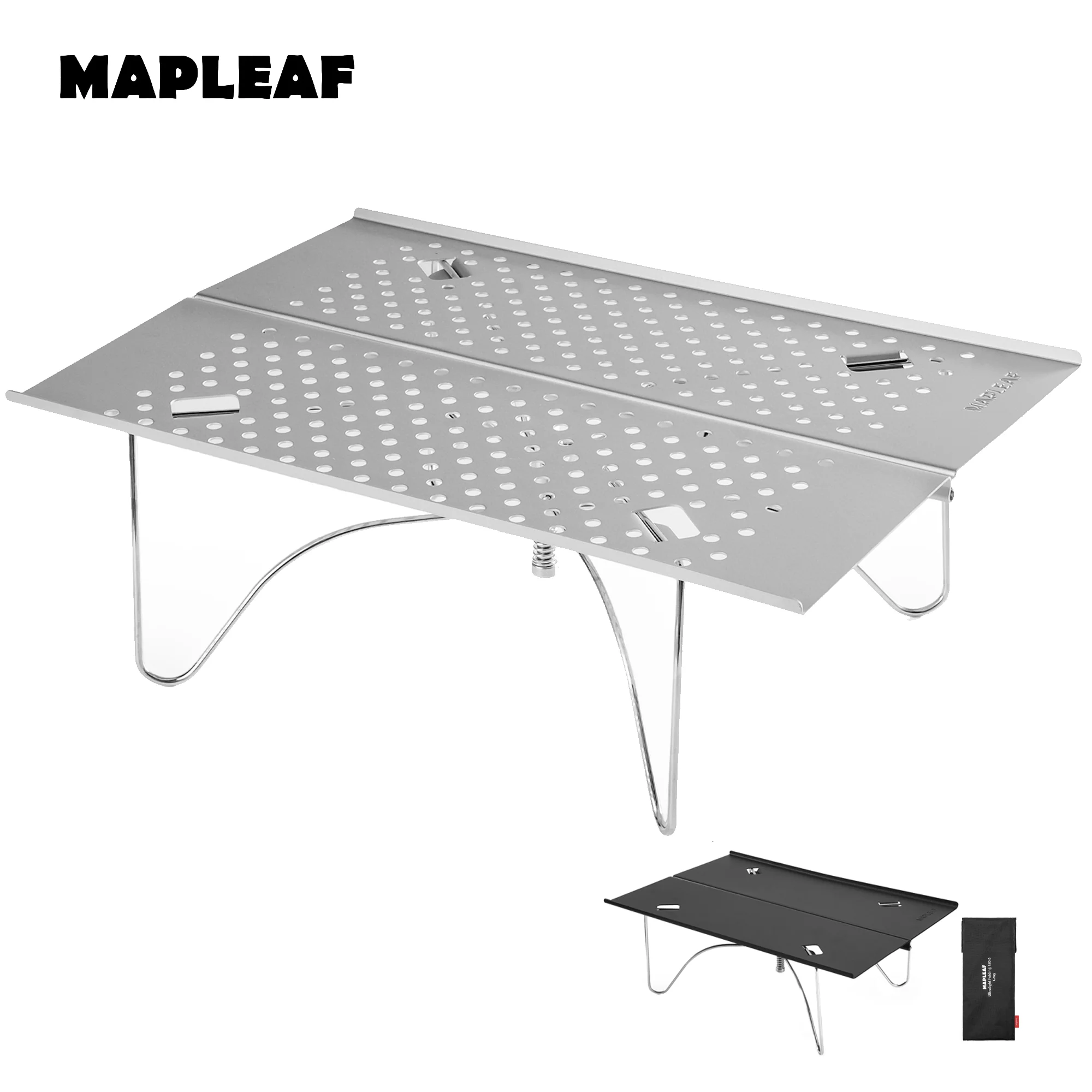 

Стол для кемпинга MAPLEAF: миниатюрный, ультралегкий, легко моющийся, для рыбалки, выдерживает нагрузку до 15 кг, портативный складной стол для походов и пикников на открытом воздухе