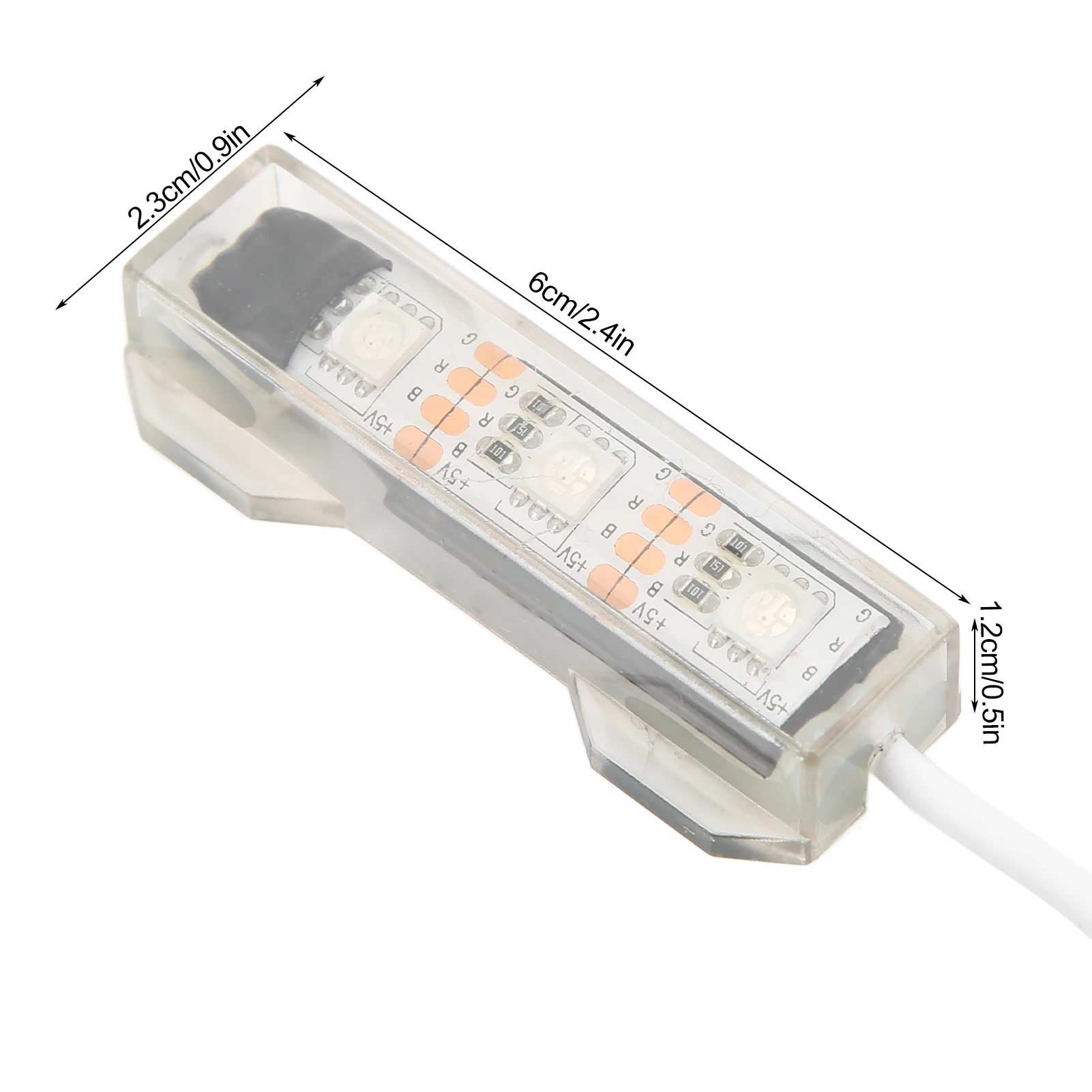 LED Fish Tank Light Easy To Use Split Type Colorful USB Charging Underwater Light for Small Fish Tank for Medium Fish Tanks