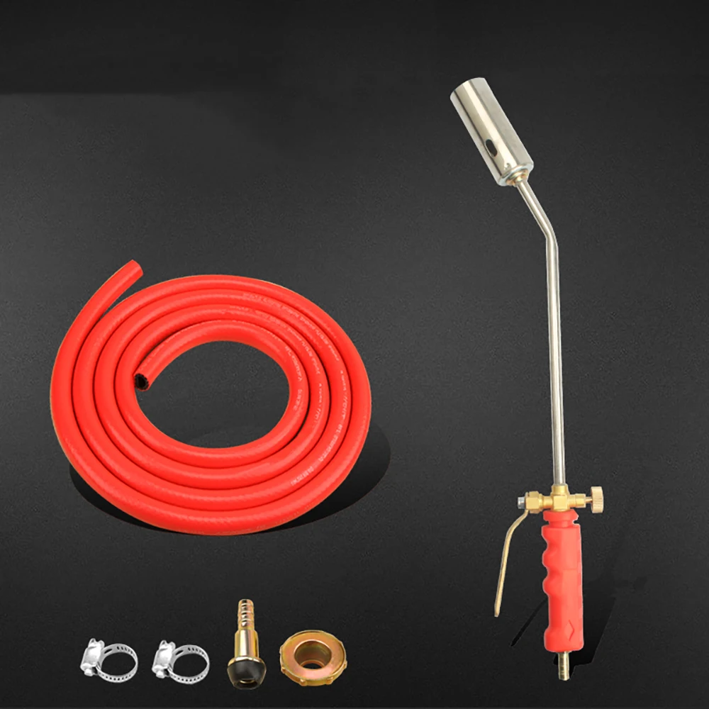 High Quality Stainless Steel Flamethrower, Single & Double Switch LPG Propane Torch for Welding, Pig Hair Removal, Home & BBQ