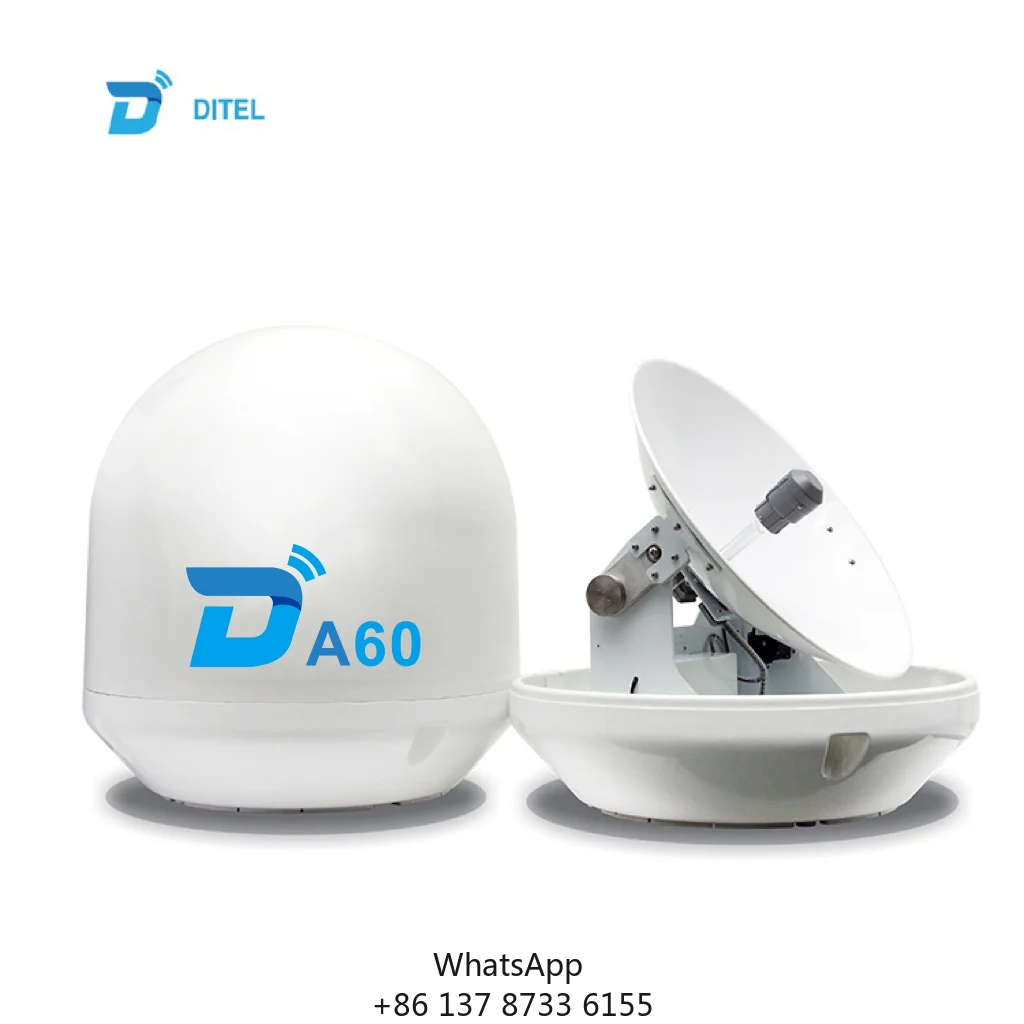 Ditel A60 63cm Ku Band Mobile Marine Ship Satellite Internet Receiver For Watching Tv