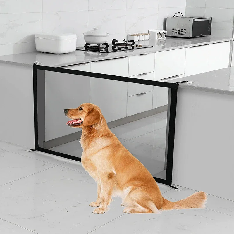 Cercas de barreira para cães de estimação, com 4 peças de gancho, rede isolada para animais de estimação, portão de escadas, novo cercadinho