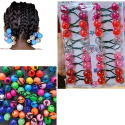 20 Pcs Elastic Hair Ties with Balls Collection 16mm Brightly Colored Hair Bands for Girls Hair Accessories without paper card