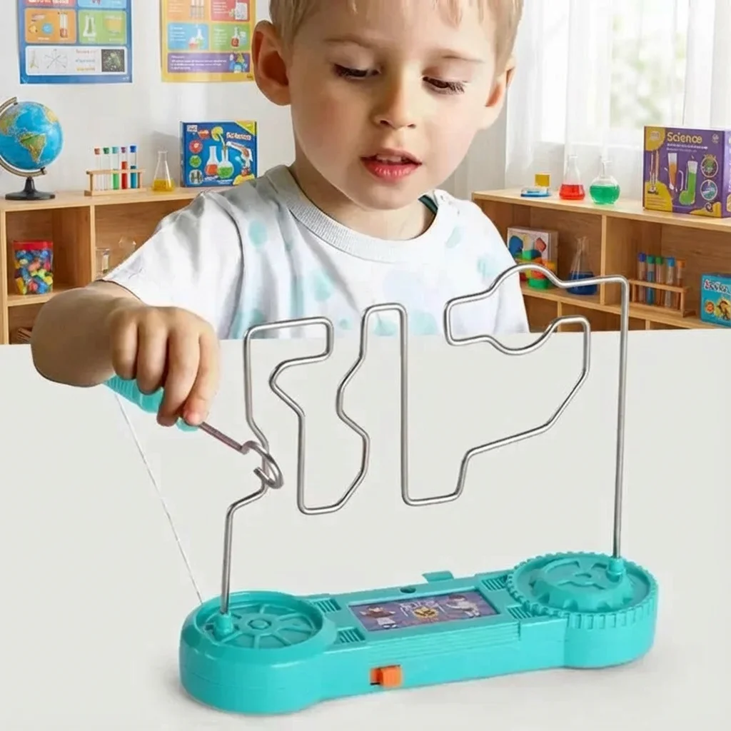 

Электрический шок, лабиринт, игра для детей, обучающая игрушка для научных экспериментов, забавная вечеринка, детская электрическая сенсорная головоломка, лучший подарок