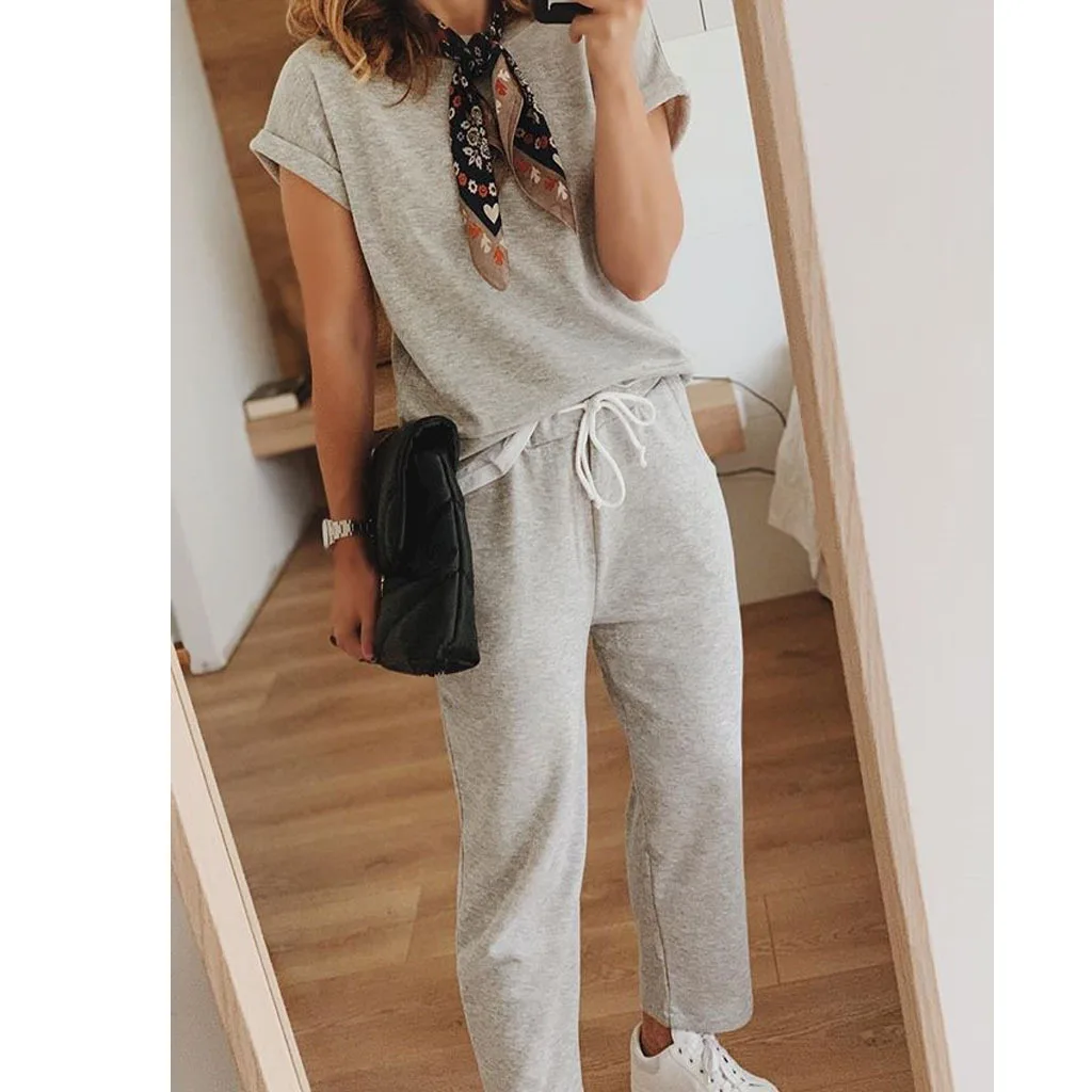 

2025 Spring/Summer New Casual Fashion Loose Home Vacation Two Piece Short Sleeve Set 1241