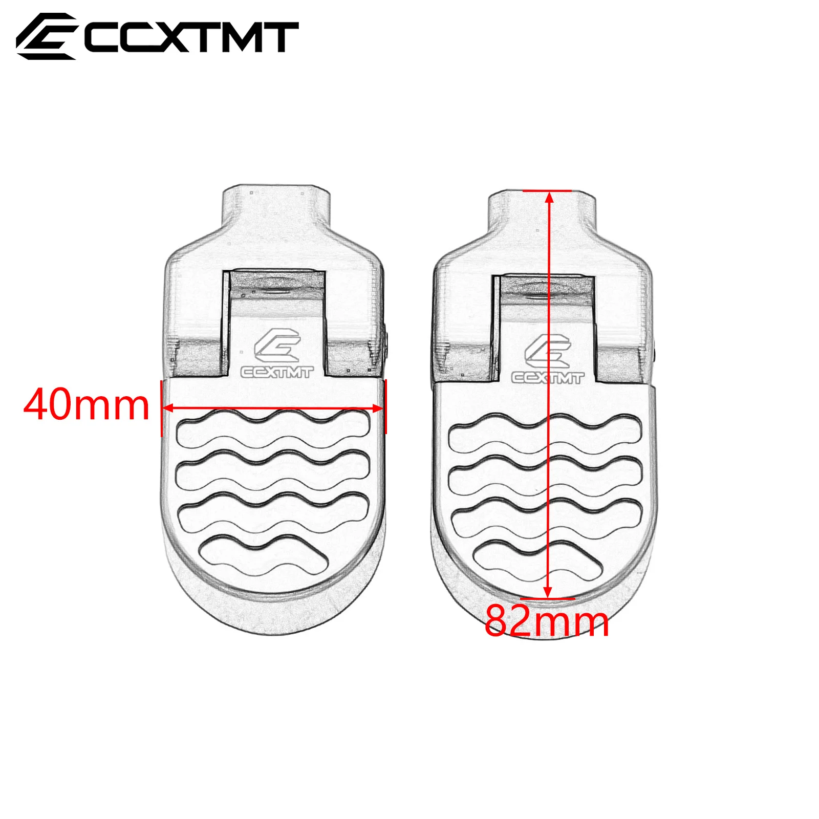 Electric Motorcycle CNC Passenger Footrests Modified Foot Pedals For Talaria Sting X3 MX3 MX4 MX5 SurRon UltraBee and 79 Bike