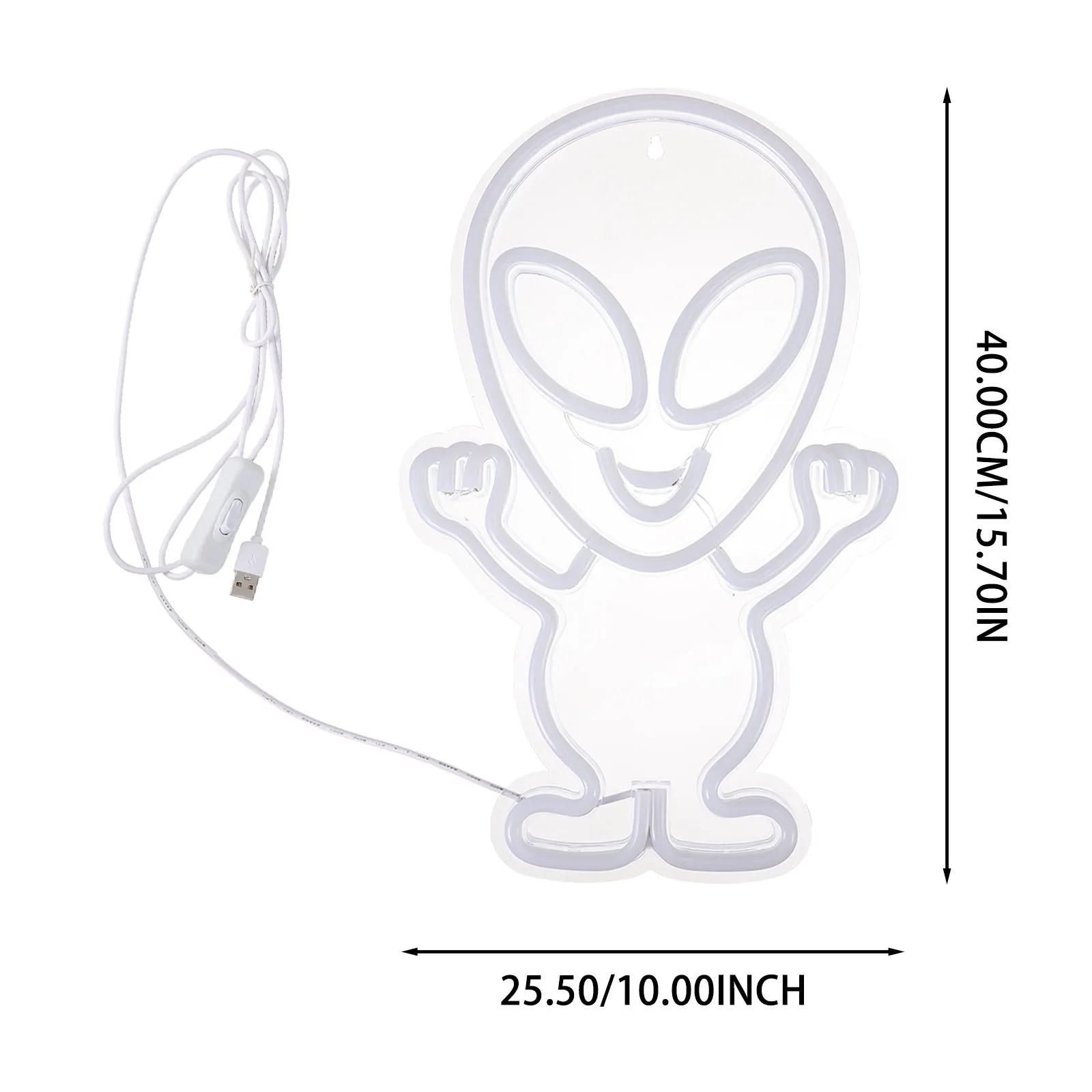 

1pc Creative Alien Home Decorative Powered Unique Neon Lamp For Home Layout Light Party Wall Ornament Led Light Layout