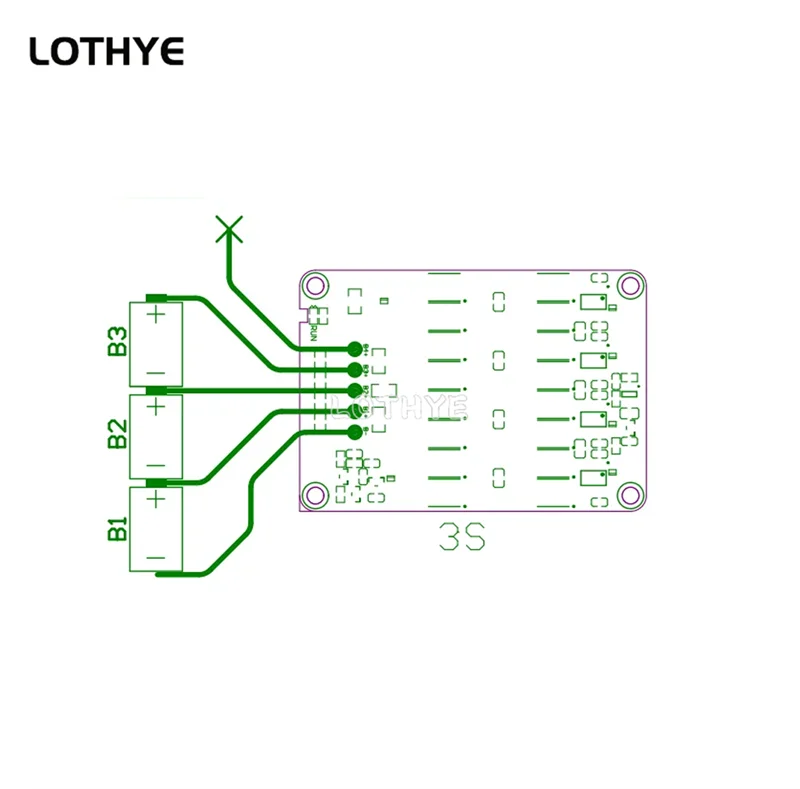 LOTHYE 3S 4S Active Equalizer Balancer Board 5A Lithium-Batterie Li-Ion Lipo Lifepo4 LTO Batterie Energie Kondensator BMS – Detail 4