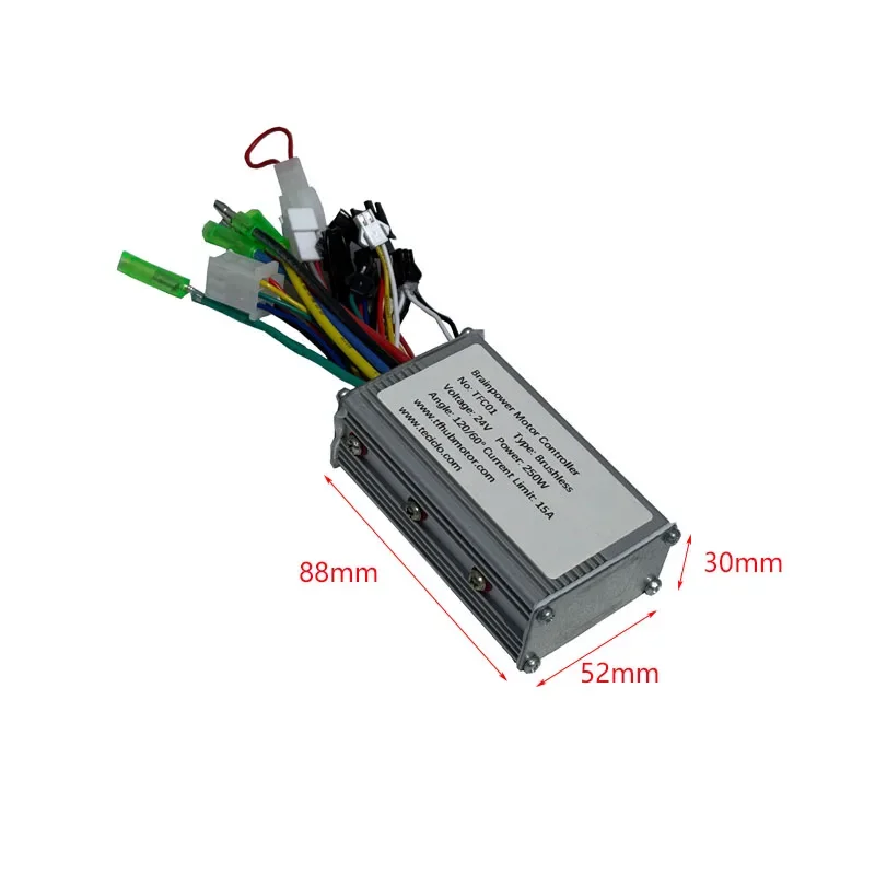 2025 4 Inch Hub Motor 24V 36V 200W Brushless Gearless High Speed Electric Dc Drive Motor Controller Speed Throttle Kits