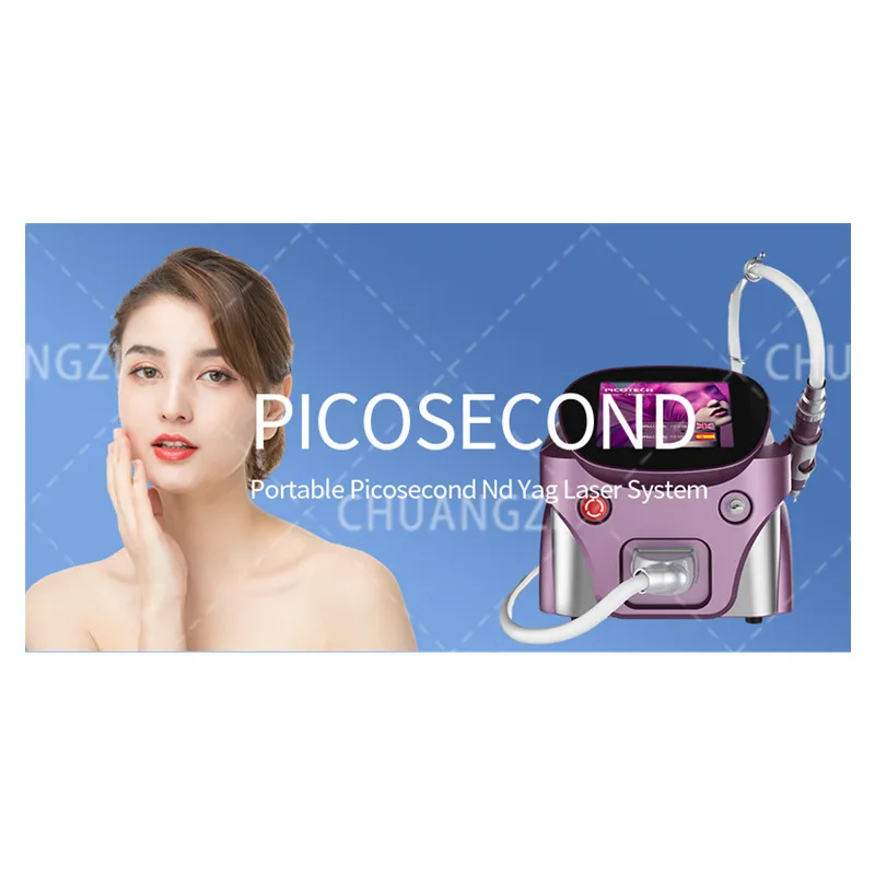 เครื่องเลเซอร์กําจัดรอยสัก Picosecond แบบพกพา Q-Switch ND Yag Micro Laser สําหรับกําจัดเม็ดสี Micro Laser สําหรับสิว R