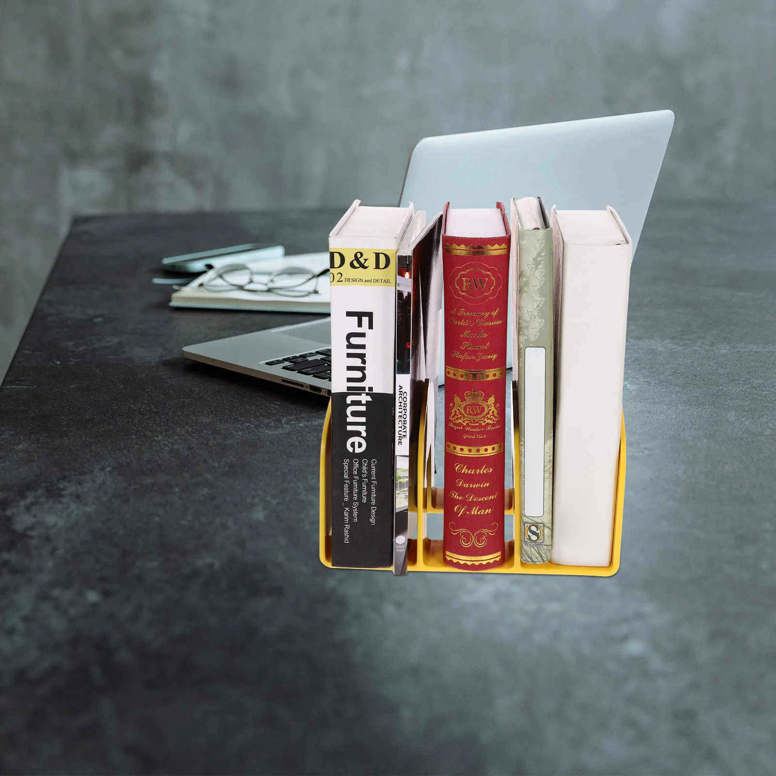 Bookend الكرتون سطح المكتب قراءة حامل كتب ملف وثيقة رف البلاستيك الرف المنظم مكتب تخزين حامل كتب