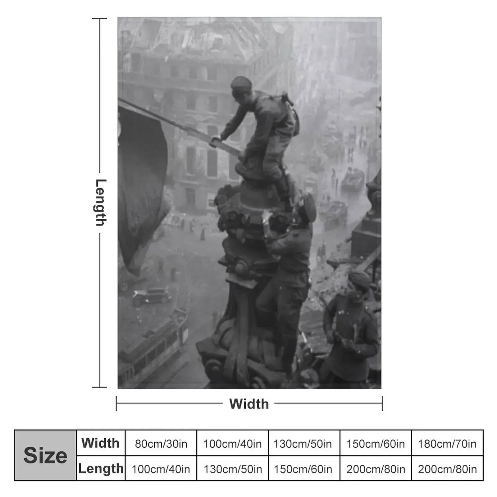 Capture of the Reichstag Throw Blanket couch cozy soft plush fuzzy picnic outdoor blanket