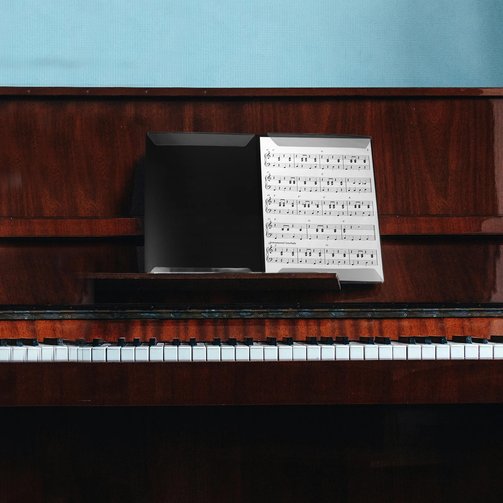 

Piano Sheet Music Holder Binder Document Organizer Folder for Score Plastic Office