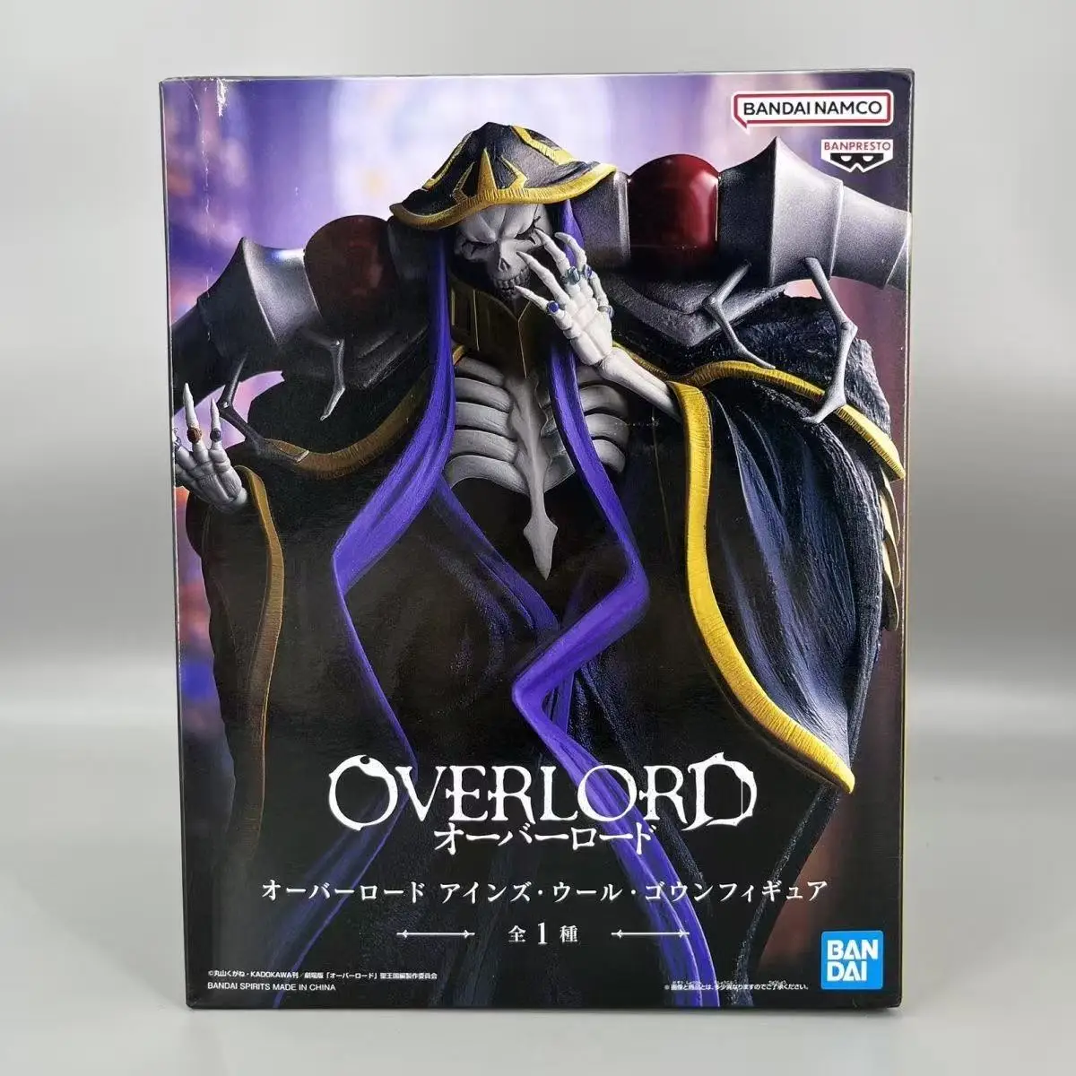 

In stock Bandai Genuine Banpresto Overlord Anime Figure Ainz Ooal Gown Albedo Action Toys for Boys Girls Christmas Gift Model