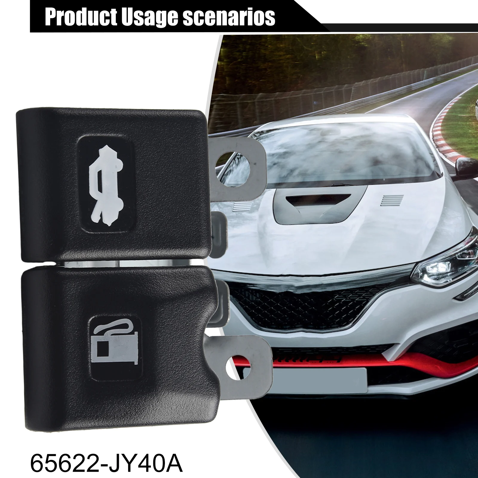 غطاء الوقود التبديل غطاء المحرك الإصدار مقبض لرينو ل كوليوس مع رقم الجزء 65622JY40A استبدال الجزء #2