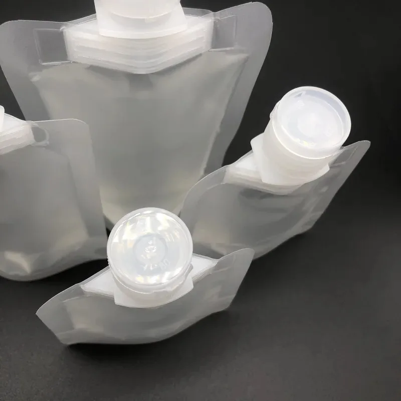 1/3/5/10/15 pièces 30/50/100ML vente en gros taille de voyage sac à presser vide réutilisable shampooing articles de toilette revitalisant sac de voyage anti-fuite