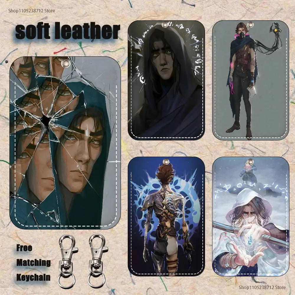 

Game characters Viktors Holder Keychain For Bank Business Work Card Holder Student Card Protective Case Bus Card