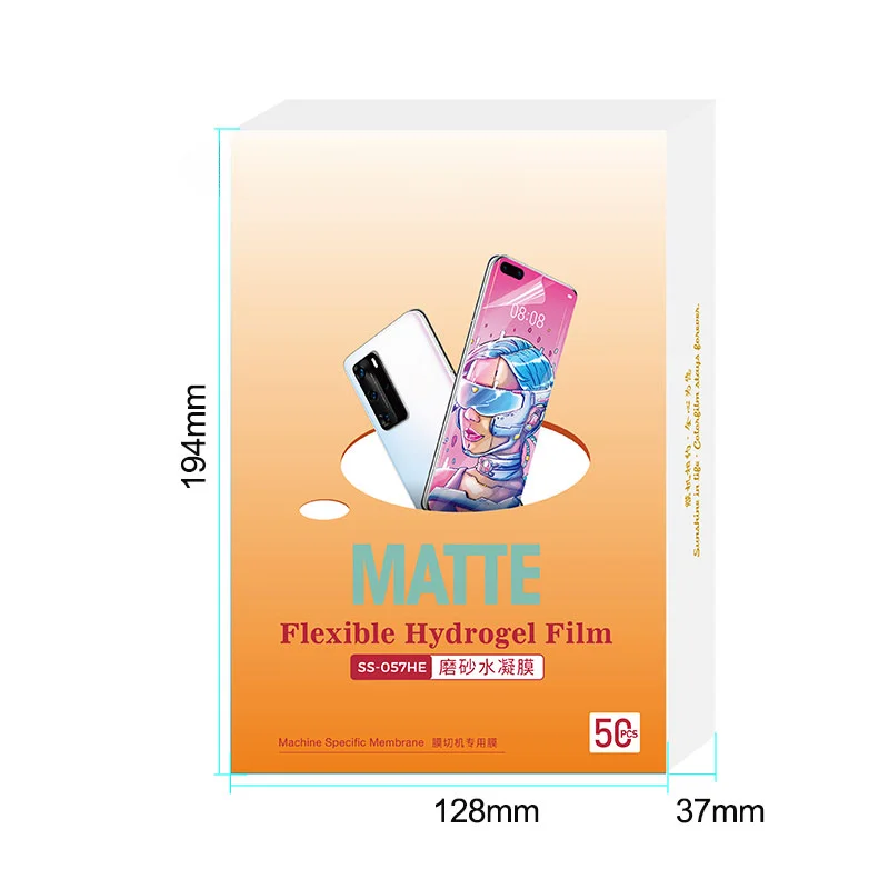 For SUNSHINE SS-057HE Matte Flexible Hydrogel Film Screen Protector For Edge Surface Phone Plotter For Cutting Machine