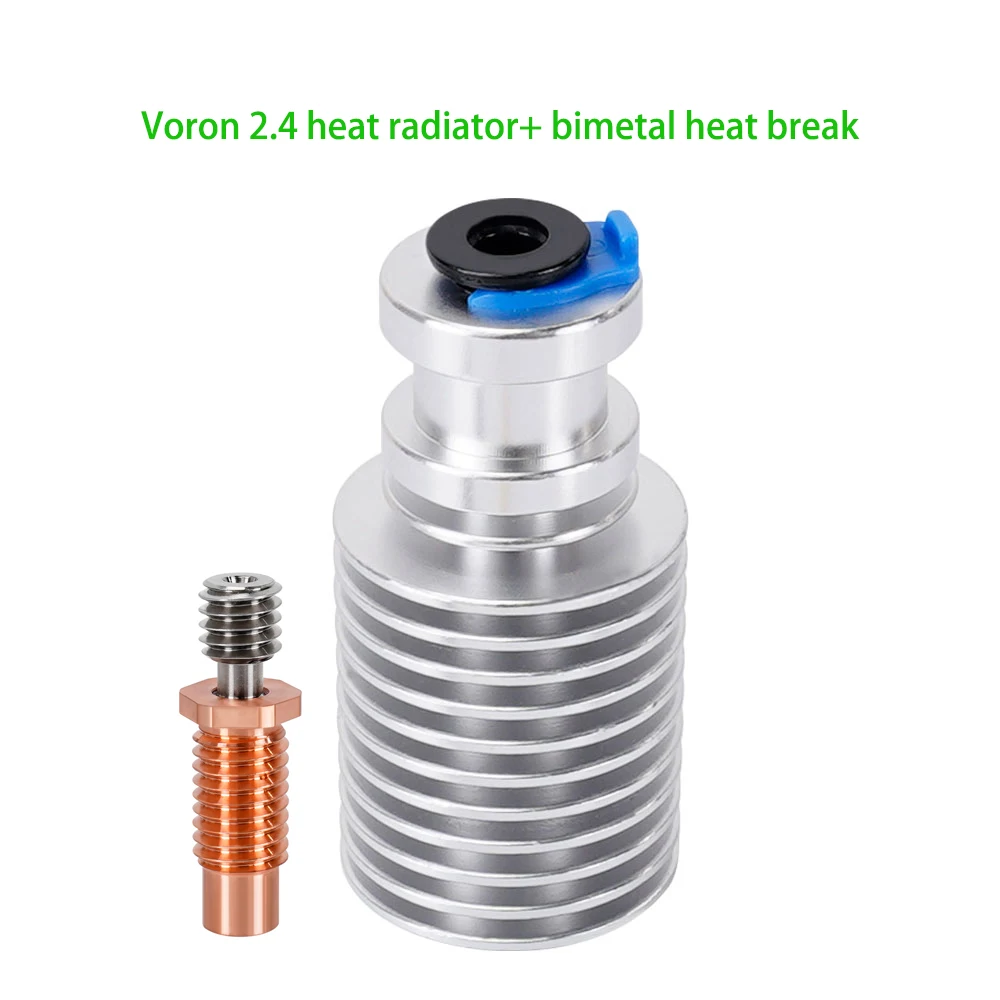 

E3D V6 Bowden Heater radiator For Voron 2.4 HOTEND Heater sink Bimetal Heatbreak for 1.75mm PLA 3D Printer Parts