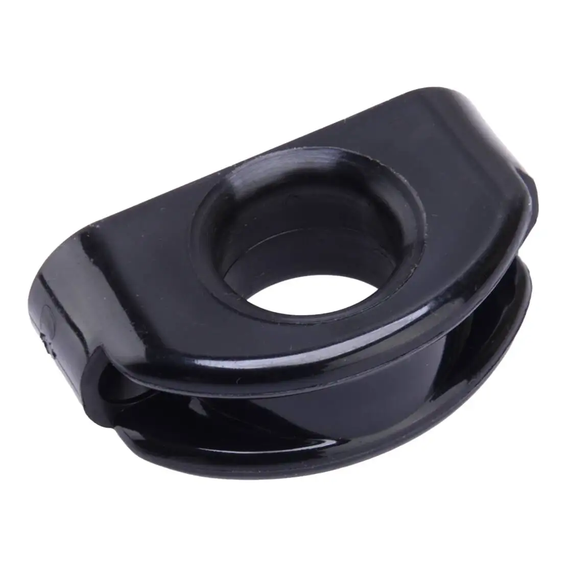 Black 4Pcs Nylon Deck Eye Fairlead Bullseye Line Cable Rope Guide Pulley Fit for Marine Boat Yacht Kayak Canoe image 3