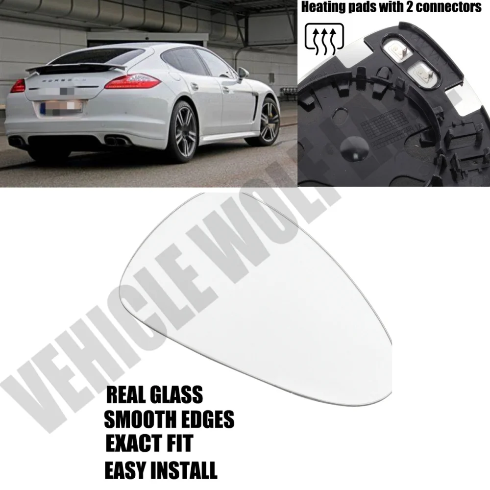 

For Porsche Panamera 2010 2011 2012 2013 2014 2015 2016 Car-styling Right Side Heated Rearview Mirror Glass 97073103809