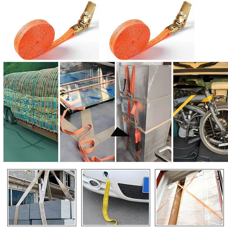 

Регулируемая система крепления грузов на грузовике с храповым механизмом, без крюков, для безопасной транспортировки багажа