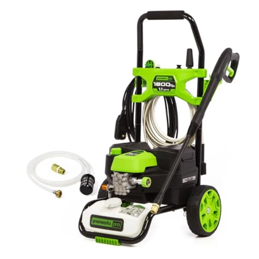 

Гибридная электрическая мойка высокого давления 60В 1800 PSI, макс. 1.1 GPM (120В/беспроводная), аккумулятор в комплект не входит
