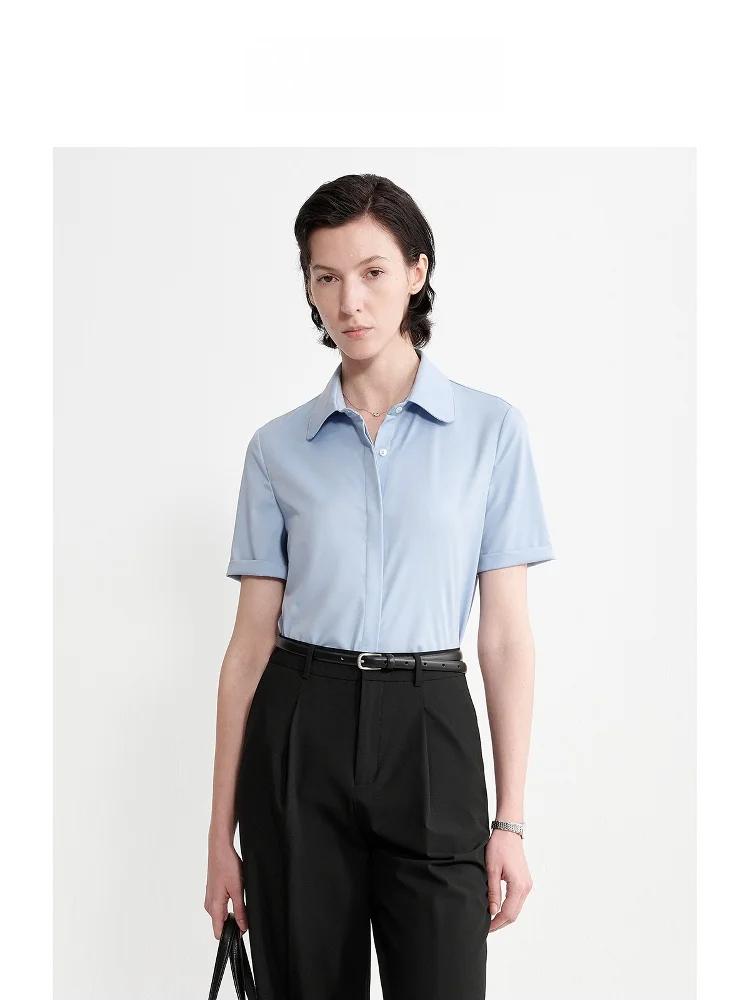 

Anti-Wrinkle Modal Shirt Women's Professional Formal Wear Interview Outfit Set Career Women's Polyester Modal Elastic Fiber