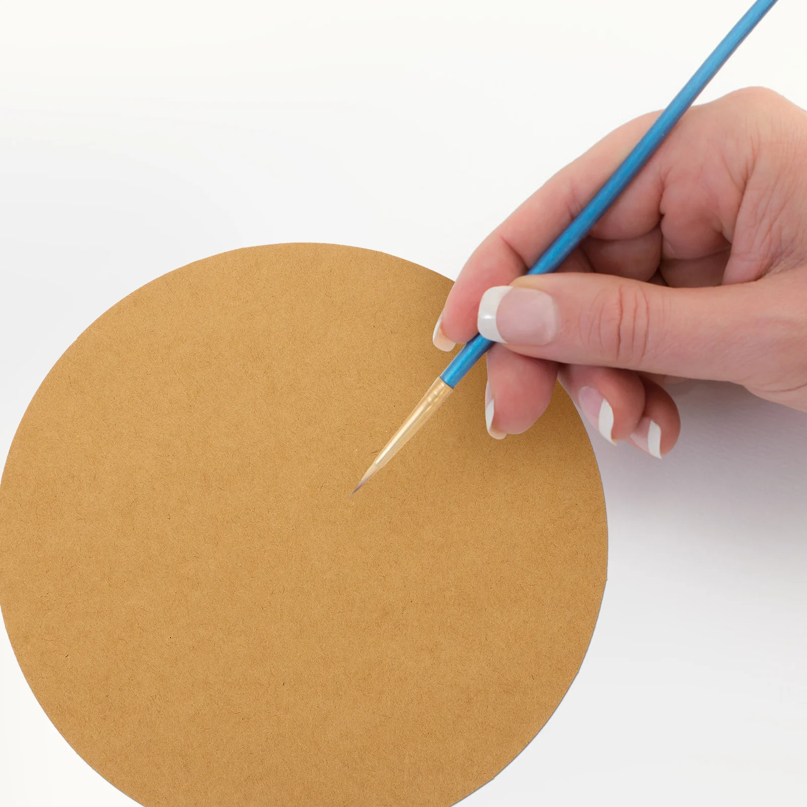 

40pcs Diy Graffiti Cardboard Round Drawing Paper Thick Art Paper Cards For Painting Sketching Craft Classroom Projects