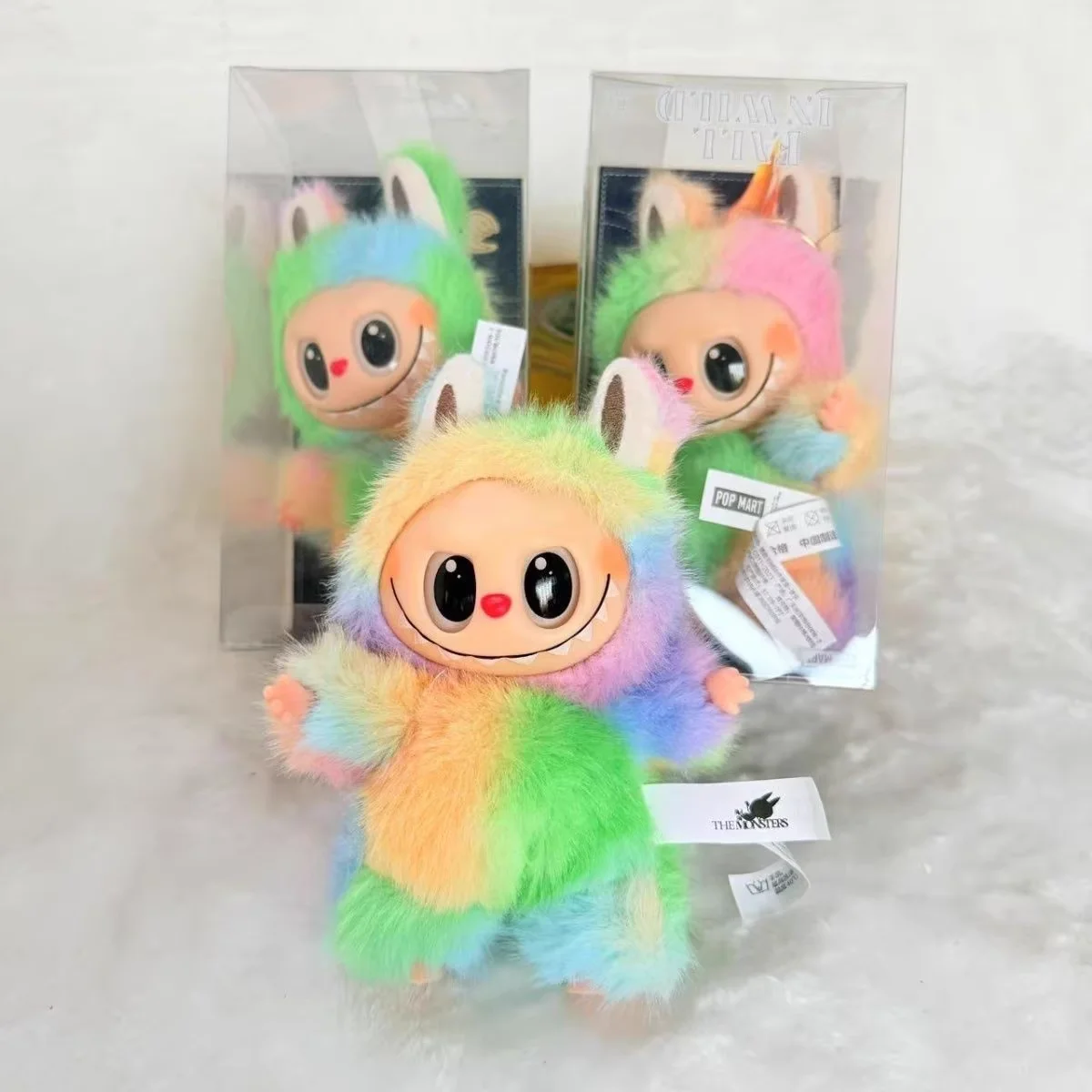 LABUV3 V4 صندوق أعمى سلسلة وحوش BUBU دمية الفينيل معكرون نمط تحصيل العصرية المفاتيح قلادة سطح المكتب هدية مزخرفة