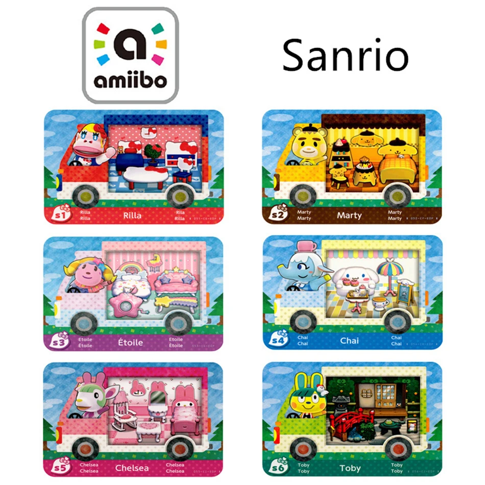 New Amiibo Card Hot Game Animal Crossing: New Horizons Splatoon 3 Figure Kawaii roles NS Switch 3DS Set Collect Mini NFC Cards