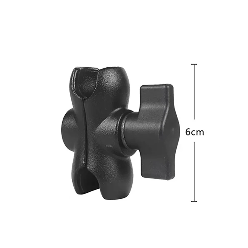 Aluminum Alloy Double Socket Arm for 25mm/1 Inch Ball Head Holder Mount 6/9.5/15cm Clamp for Bicycle Motorcycle Camera Extension