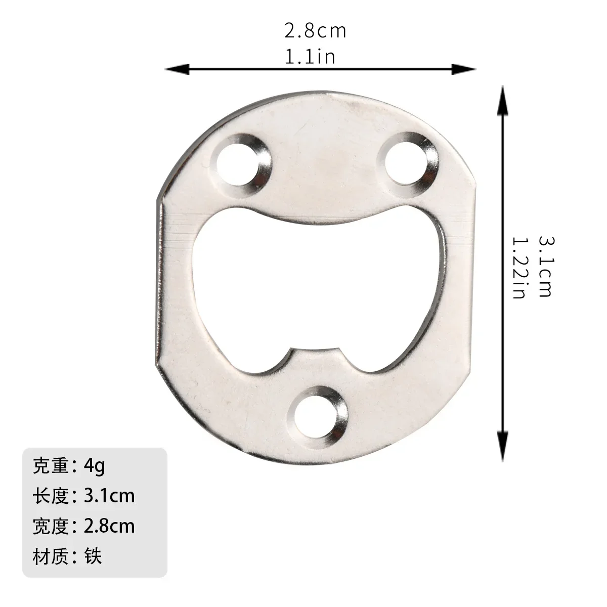 Vernikkelde Bieropener Ronde Bieropener Fittingen Diameter 28Mm