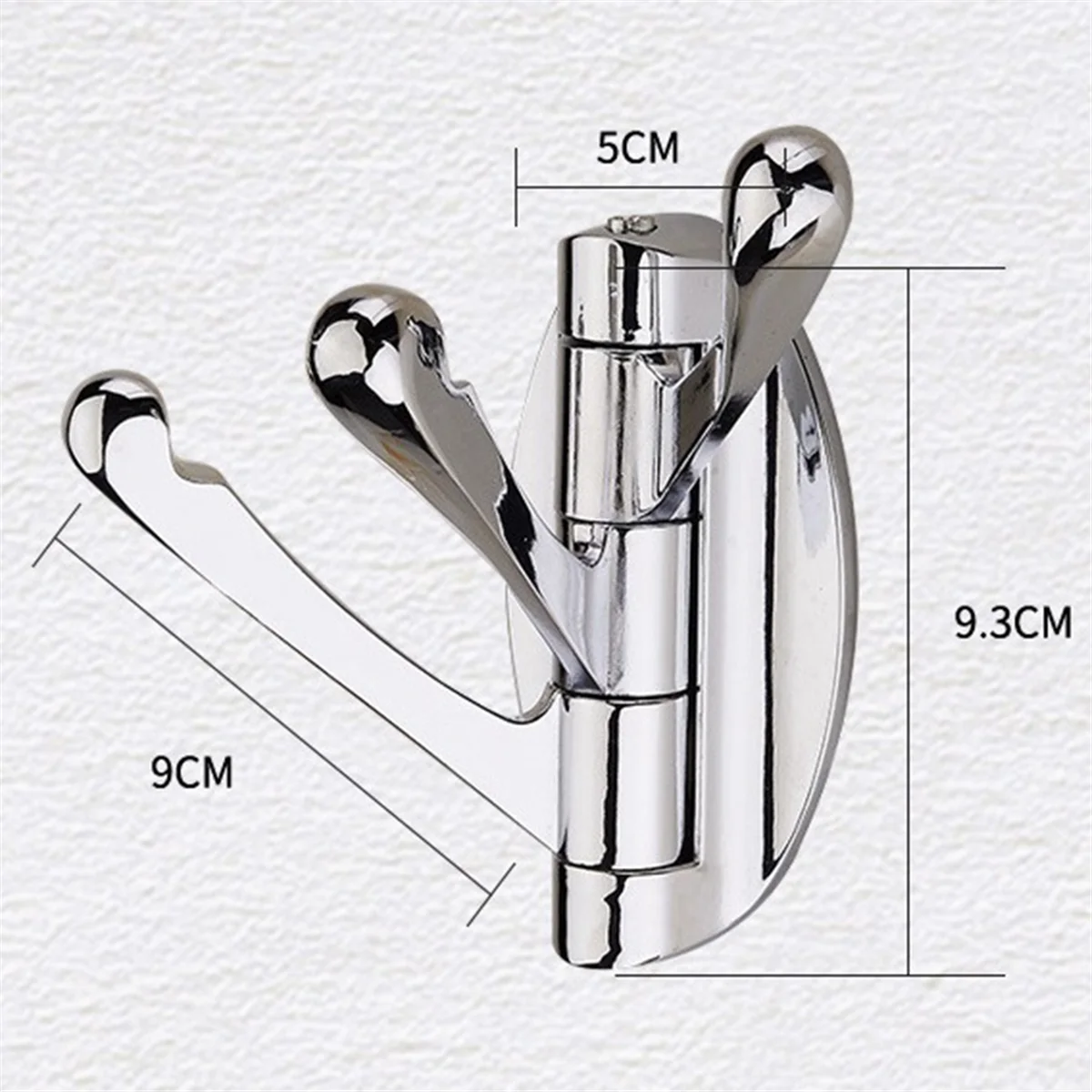 ร้อนพับตะขอผ้าเช็ดตัวหมุน,โลหะยืดหยุ่น Coat Hook,ผ้าเช็ดตัวผู้ถือ,Heavy Duty Robe แขวนเสื้อผ้าสําหรับห้องน้ํา