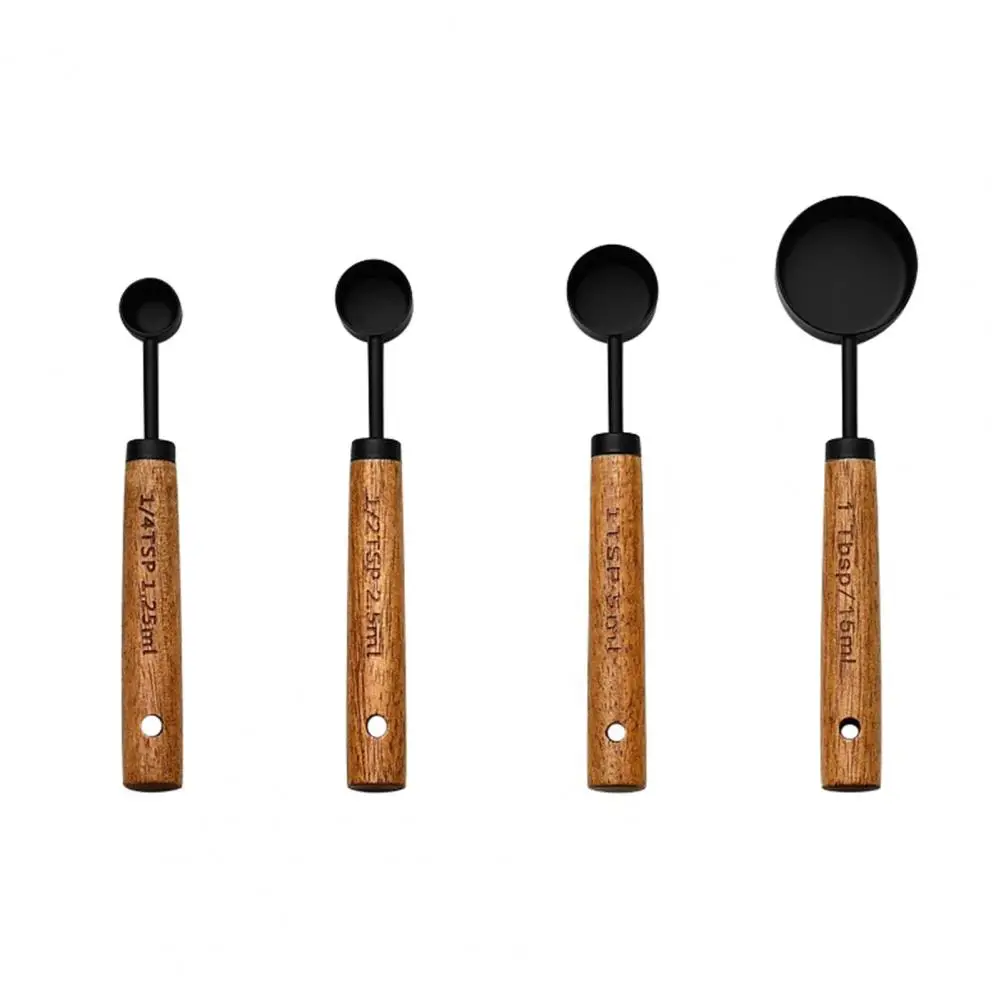 Kitchen Measuring Spoon Set Metal Measuring Spoons Set Gold-plated Stainless Steel Measuring Spoons Cups Set Precision Baking