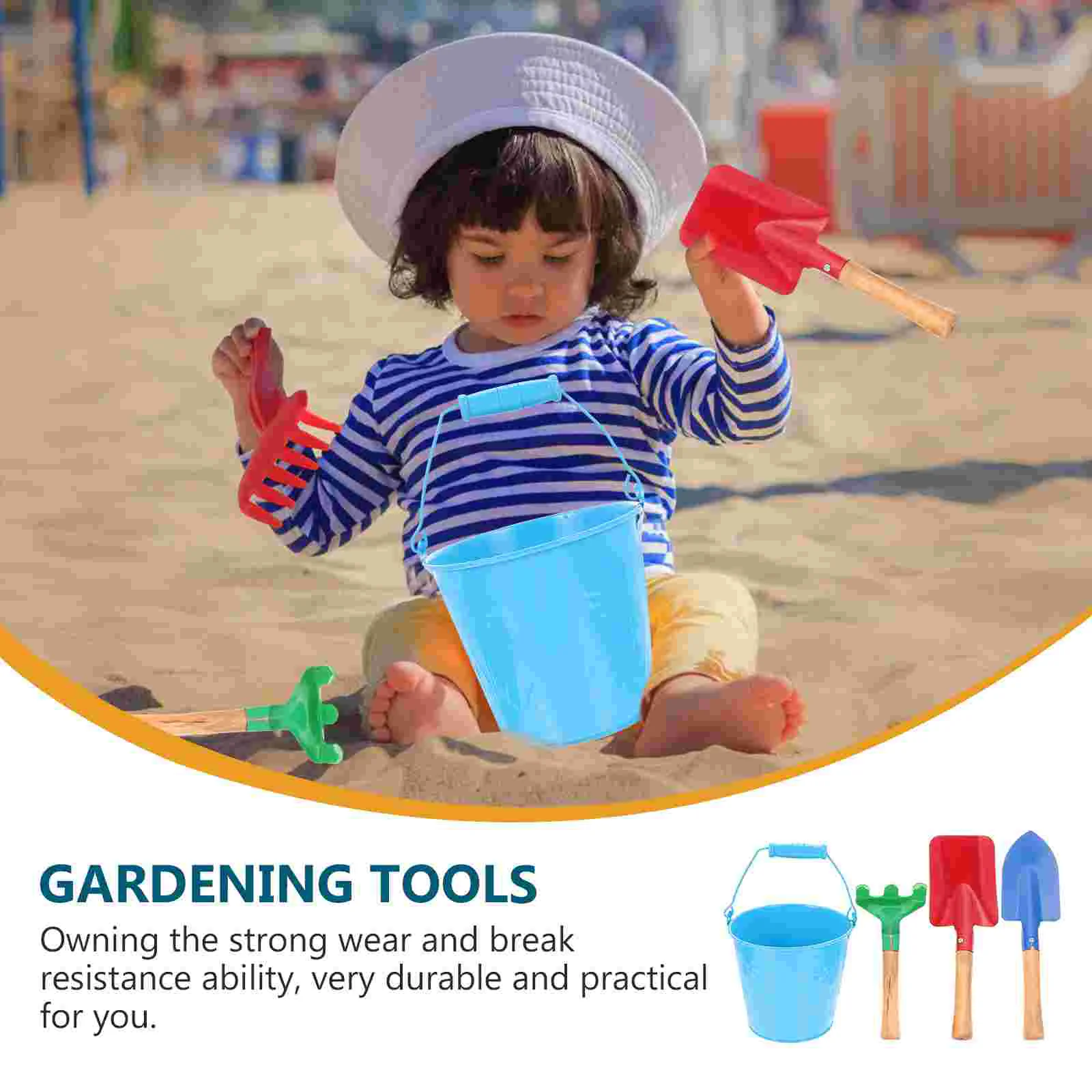 Sand Beach Bucket Gardening Kids Tools Children Planting Toys Essentials