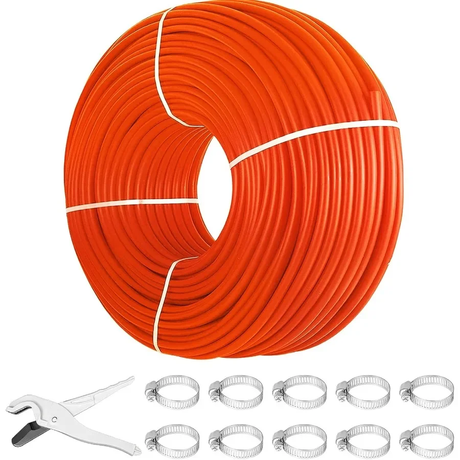 1000Ft 1/2 PEX Tubing Oxygen Barrier Radiant Floor PEX Pipe Radiant Heat Floor Heating Plumbing Cold and Hot Water Tubing