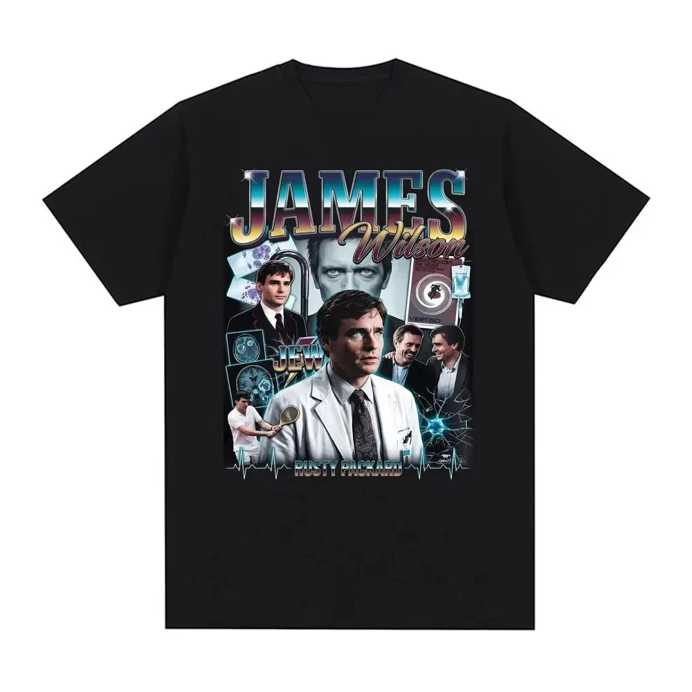 Camiseta Vintage de moda Y2k, ropa Vintage, camisetas de Dr. James Wilson House MD, camisetas informales holgadas con estampado de gran tamaño, camisetas Unisex