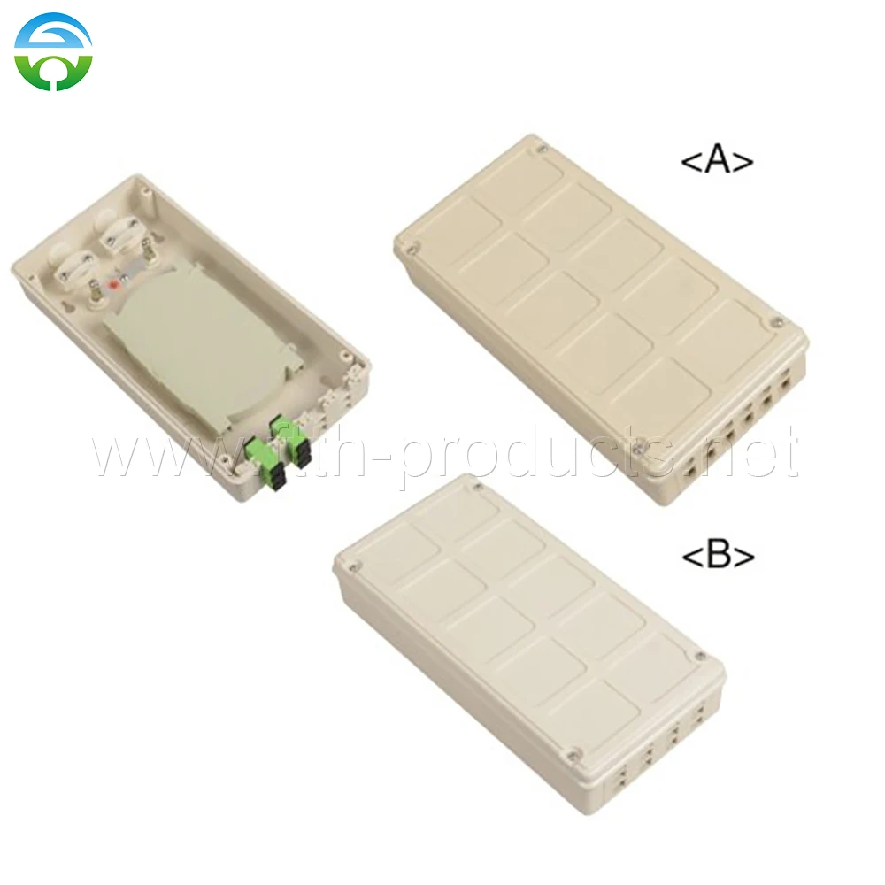 

SC Simplex FTTH Terminal Box, 1X8 PLC Splitter, HY-20-T12C, 10Pcs, 12 Core